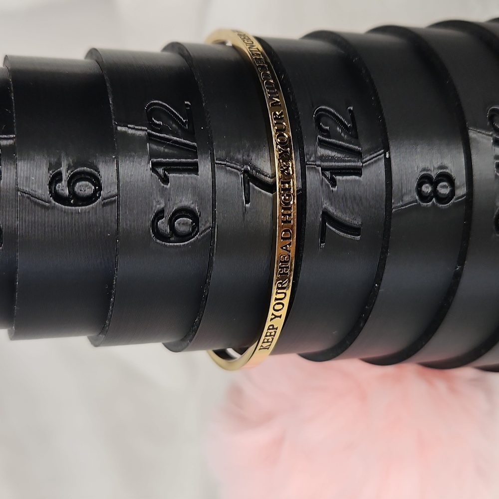"Keep Your Head High & Your Middle Finger Higher" Bangle - Picture 4 of 6